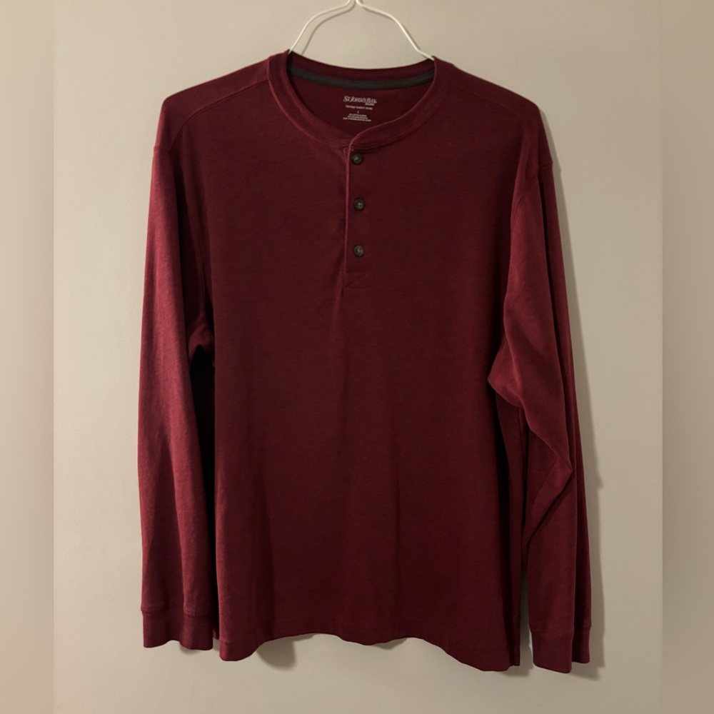 St. John’s Bay Long Sleeve Heritage Suede Jersey Men’s Large